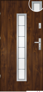 Bezpečnostné vchodové dvere K2000 4 G/56